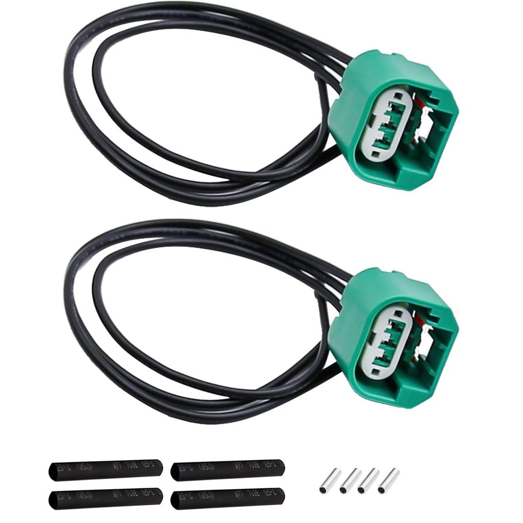 2pcs Headlight Connector Wiring Harness 68064997AA, Replacement for Dodge RAM 1500 2500 3500 2009-2010 Replacement for Jeep Liberty 2008-2012 for