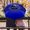 Vzor fotbalového klubu Everton, automatický skládací deštník, přenosný a skládací design, 8 drátů, vánoční nebo narozeninový dárek.