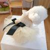 Miss Coco Cute Princess Fluffy Yarn Wedding Dress Skirt for Dogs and Cats