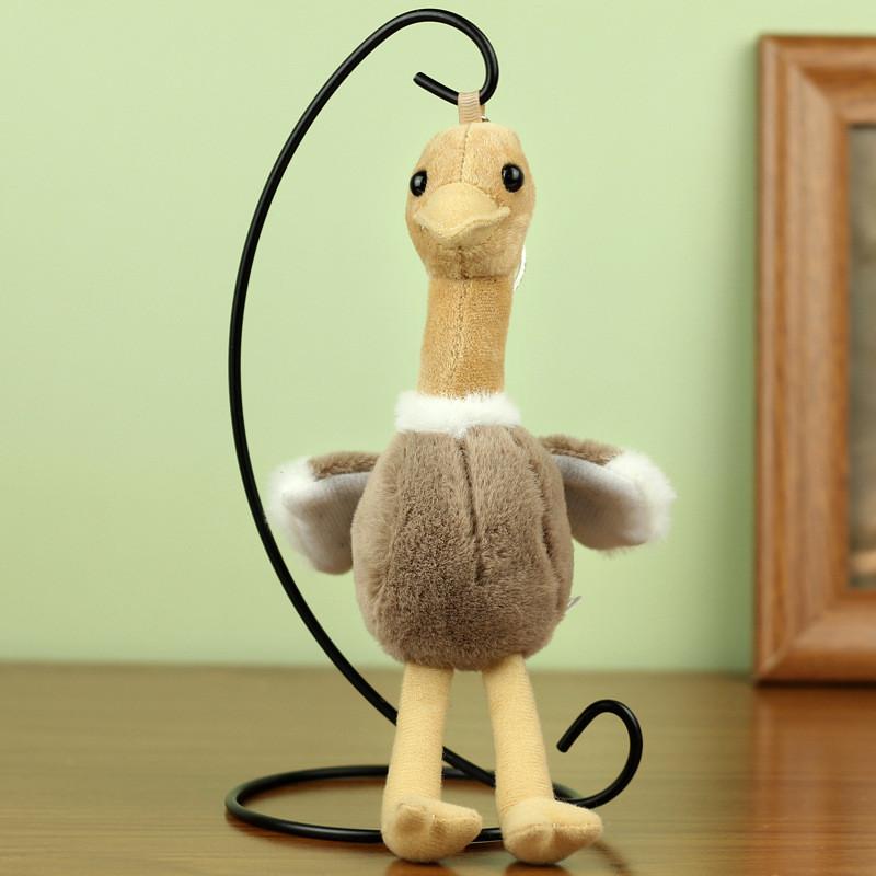 Rozkošný plyšový klíčenka pštros mazlivý ptáček hračka ideální jako dárek k narozeninám pro děti