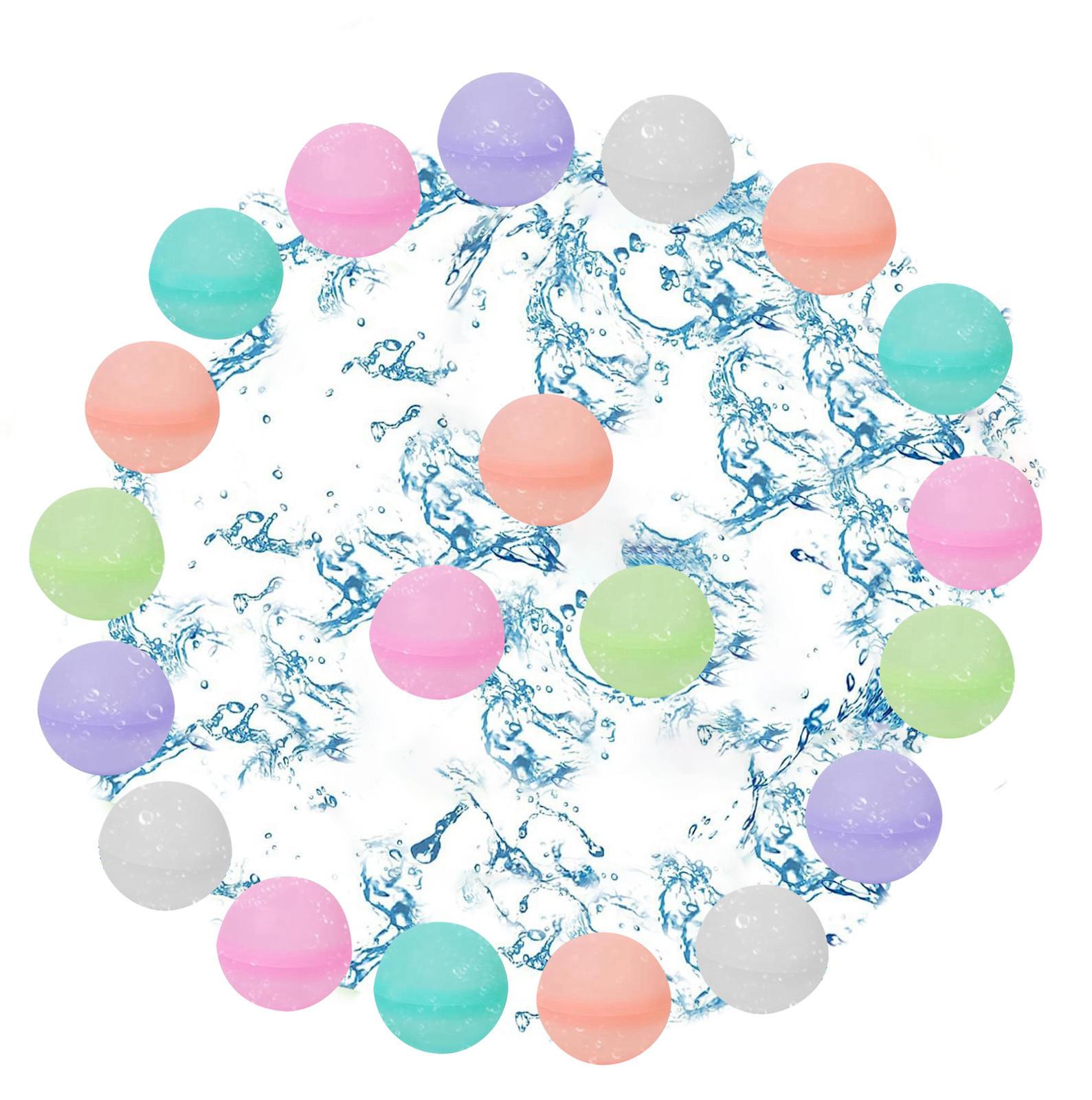 

20 шт. многоразовые водяные шарики, надувные водяные шарики для детей и взрослых, летняя веселая вечеринка, силиконовые водяные шарики для активного отдыха
