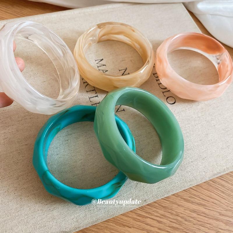 Irregular smudge wave wide face bracelet fashion temperament versatile bracelet niche high-end jewelry