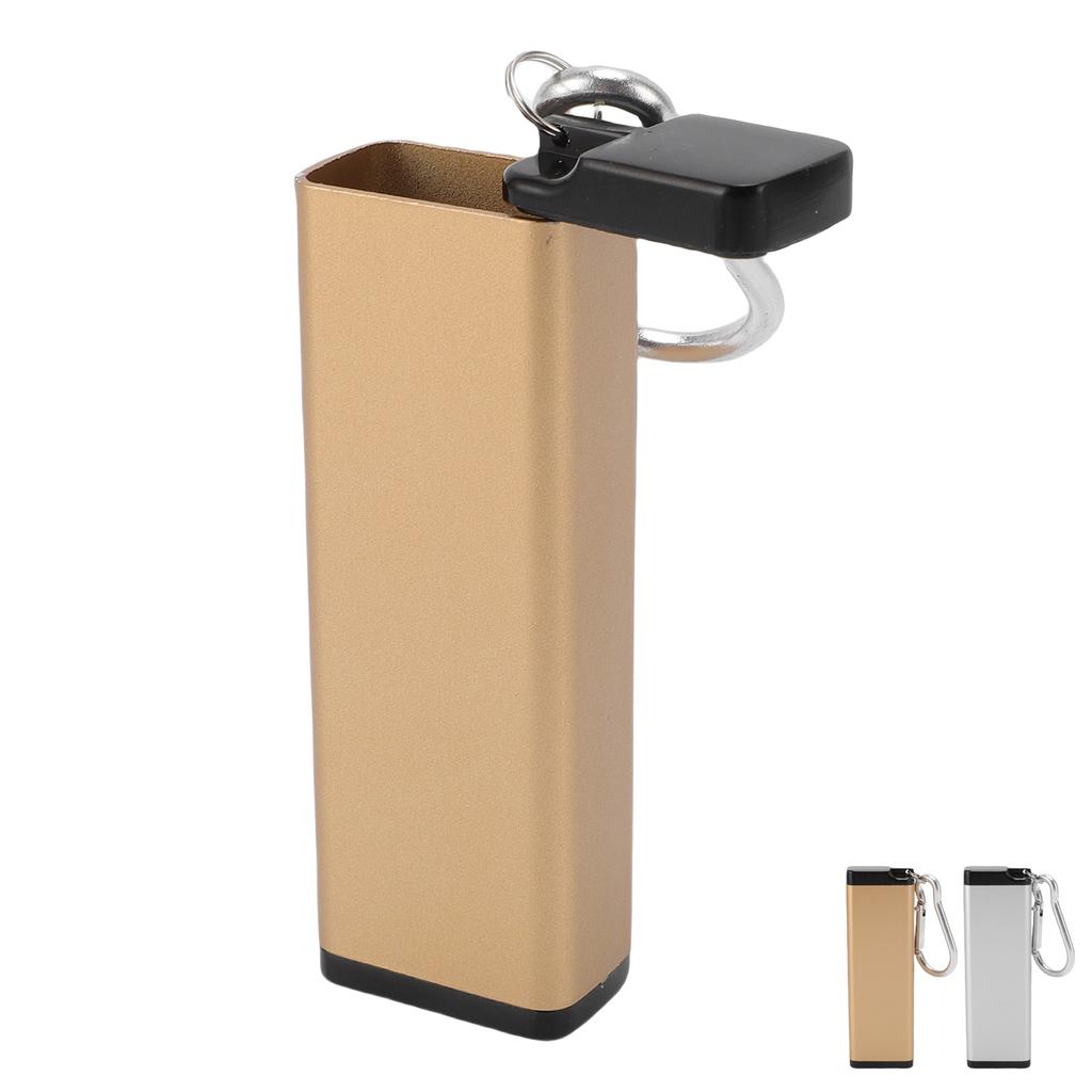 Metal Storage Tube Bottle Keychain Airtight Container Aluminum Alooy Water Proof for Outdoor Camping