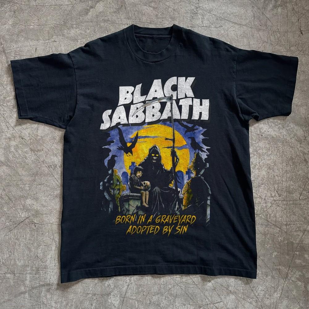 Rare Black Sabbath T-shirt, Unisex Black T-shirt, Size S-5XL Unisex T-Shirt XXL