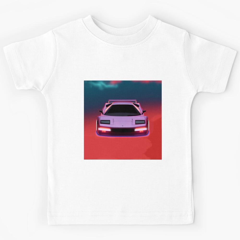 Synthwave sports car No.3 Kids T-Shirt 170