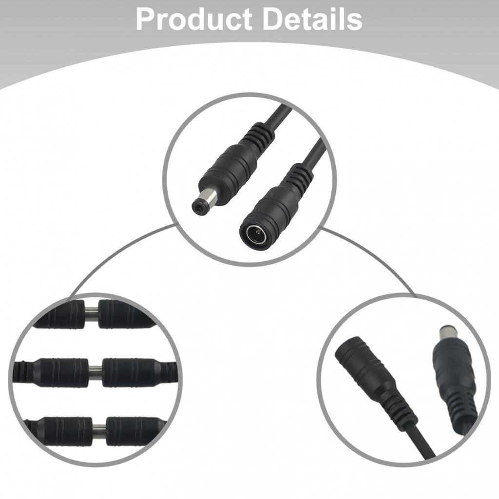 Do podłączania światła LED Złącze przewodu zasilającego DC Wewnętrzne 1 pin 22AWG Długość 30 cm