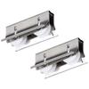 Kaken Hanbai Replacement Door Rollers for Screen Doors (for Aluminum Sash) - 2 Pieces, W7(A)13, W7 X H17 X D40 (mm), Silver