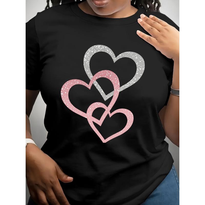 

European size [Premium T-Shirt] Dynamic Premium 180g Milk Line T-Shirt | Regular Round Neck, Romantic Atmosphere Casual Short-Sleeved T-Shirt 4XL чорний