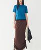 STUDIO TOMBOY Shirred String Banding Long Skirt_Dark Brown 9106232219