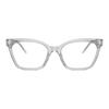 Armani Original Design Acetate Cat Eye Optical Glasses Women's Transparent Gray