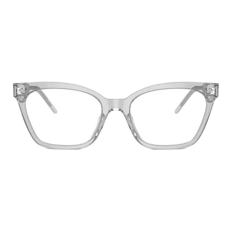 Armani Original Design Acetate Cat Eye Optical Glasses Women's Transparent Gray