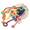 Silikonová dětská tahací hračka Interaktivní Rozvoj jemné motoriky Prořezávání zoubků Senzorická hračka