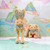 Creative Design Plush Rabbit Pendant 30cm Size Ear Pulling Rabbit  Christmas Gift