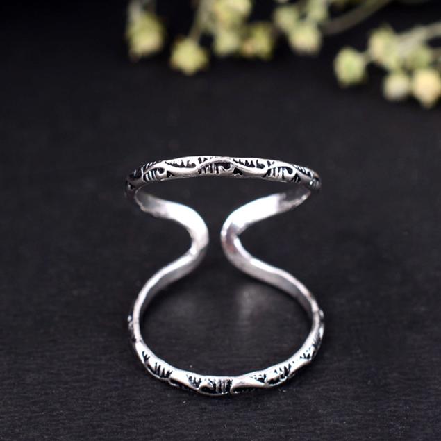 Handmade Adjustable Silver Arthritis Ring for Men and Women – Comfortable Joint Support and Finger Pain Relief Jewelry, 925 Sterling Silver
