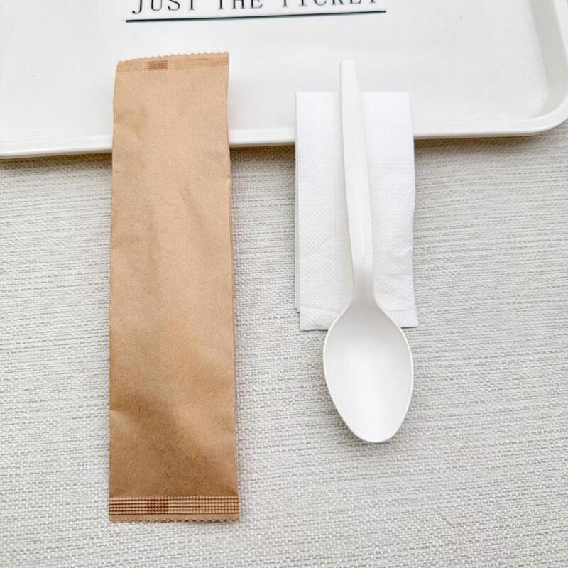 Eco-Friendly Disposable Corn Starch Cutlery Set