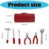 Doll House Toolbox Miniature Tool Kits Set With Hammer Screwdriver Wrench Pliers For Craft Model Project Displaying