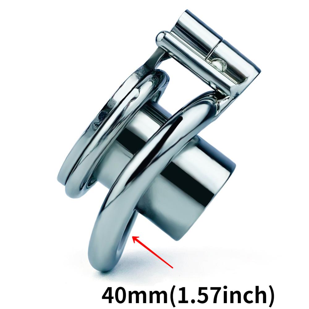 Stainless Steel CB Lock Metal Chastity Lock Male Penis Cage Chastity Gay Sex Toys Cock Ring Urethral Chastity BDSM