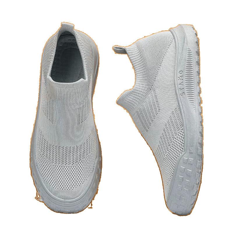 Summer Breathable Men's Shoes Lightweight Thick-soled Non-slip Pedals Men's New Socks Casual Fashion Cheap Shoes