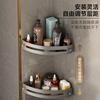 No punching bathroom rack toilet washstand toilet wall hanging triangular storage rack toilet rack