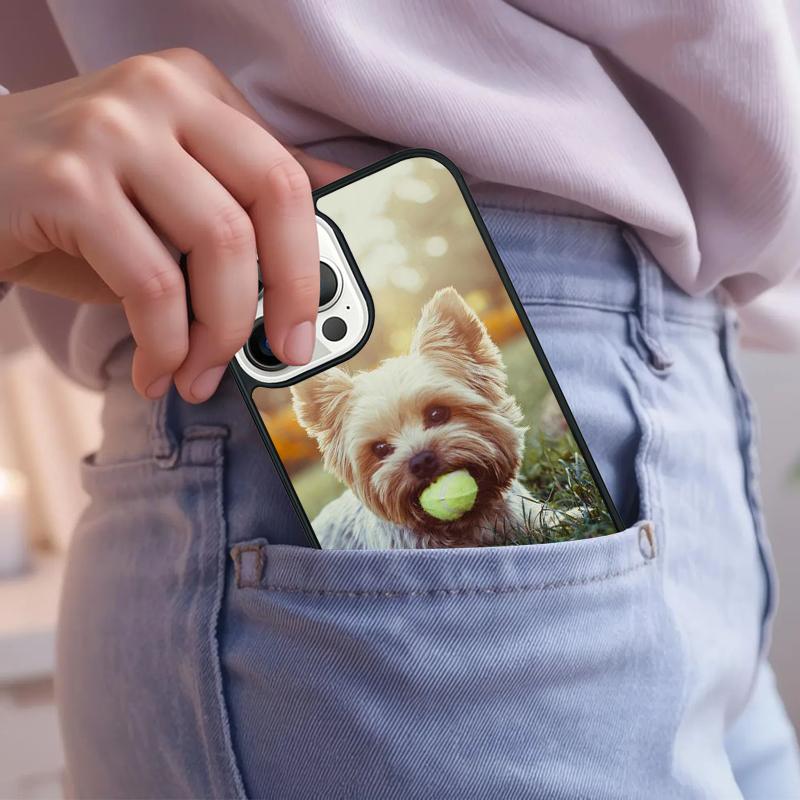 Yorkshire Terrier Dog Puppy Phone Case For iPhone 17 Air 15 16e 14 13 Pro Max Coque 12 11 Pro Max PLUS Cover