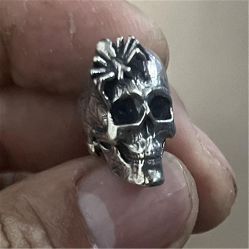 Gothic Skull Spiders Swords Pendant Ideal for Paracord and Necklaces Craft Projects Paracord Bead Cultural Crafts