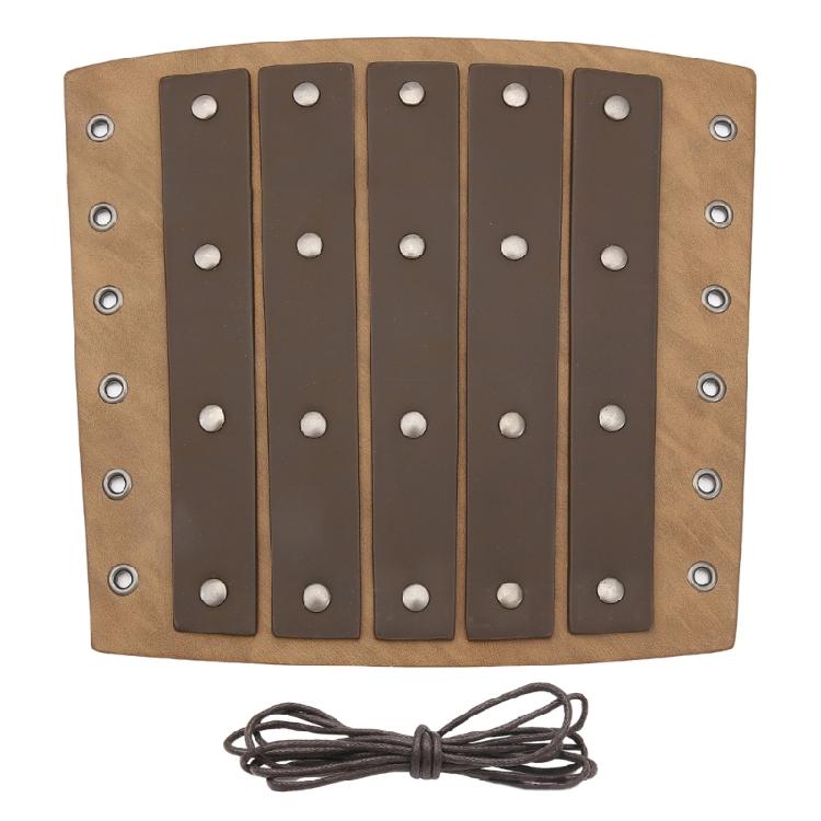 

Halloween Male Role Play Knight Gauntlet Adjustable Medieval Wristband Bracer світло-коричневого кольору