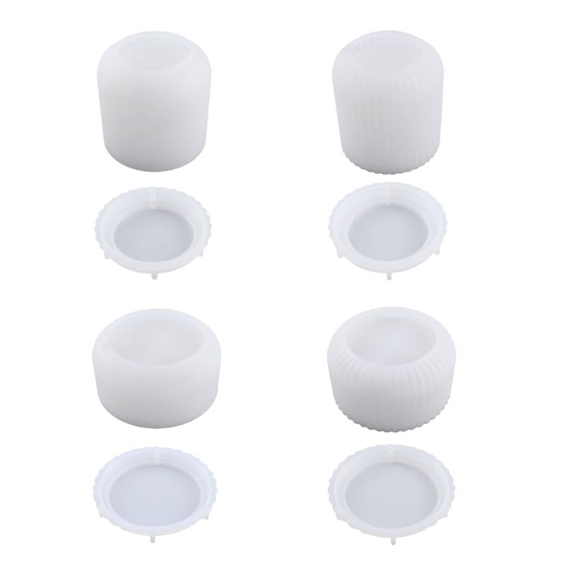 Storage Box Resin Mold with Lid,Silicone Jewelry Ring Box Epoxy Resin Mold for Casting Crafts DIY Soap Candle Holder