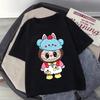 Summer Labubu Children Clothess Boy Clothes Kids Cute Cartoon Printed Short Sleeve T-shirt Girl Labubu Summer Casual Tops Loose