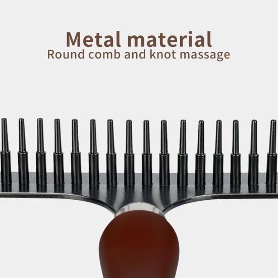 Cleaning Brush Ergonomics Nail Rake Shape Streamlined Comfortable Grip Remove Hair Wooden Carpet Cleaner Hair Brush