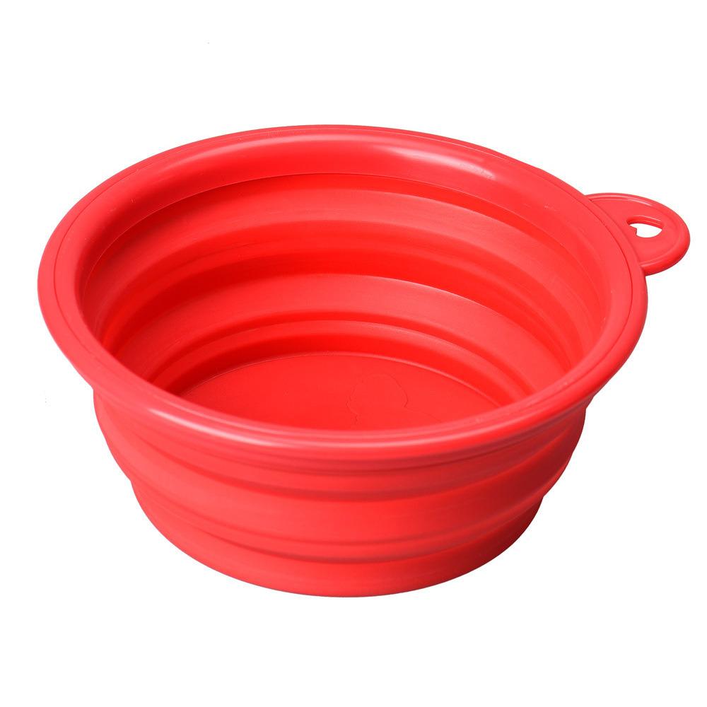 Dog Bowl Portable Folding Pet Bowl Collapsible Silicone Water Bowl for Dog Outdoor Travel Puppy Feeder Dish Food Container