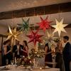 Bunter Papierstern-Anhänger Ausgeschnitten Weihnachtsbaumschmuck Hochzeitsparty