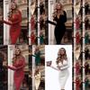 Neck Women V Long Sleeve Bodycon Sexy Dress Ladies Casual Evening Clubwear Party