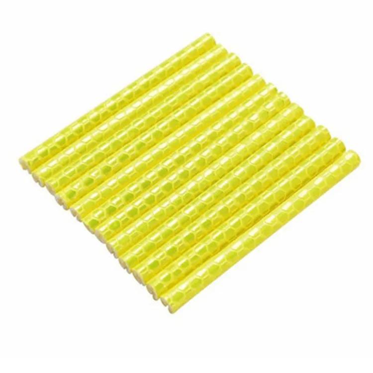 12PCS/Bag Bicycle Wheel Spokes Reflective Sticker Tube Strip Warning Light DIY 7.5cm MTB Cycling Reflector Reflective Safety Kit