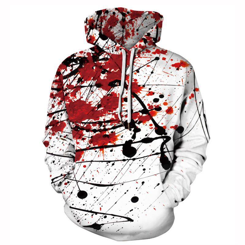 

Толстовка с капюшоном с цифровой печатью в европейском и американском стиле на тему Хэллоуина M