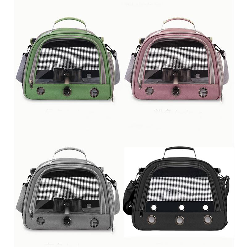Sac de Transport pour Oiseaux d'Animaux de Compagnie Extérieur Portable Une Épaule Respirant Cage à Oiseaux Plateforme Perchoir Cage à Perroquet Fournitures pour Oiseaux Pour Perruche