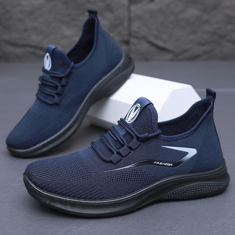 

Men s shoes spring shoes men s casual shoes polyurethane breathable mesh outdoor sports shoes men 47 синій
