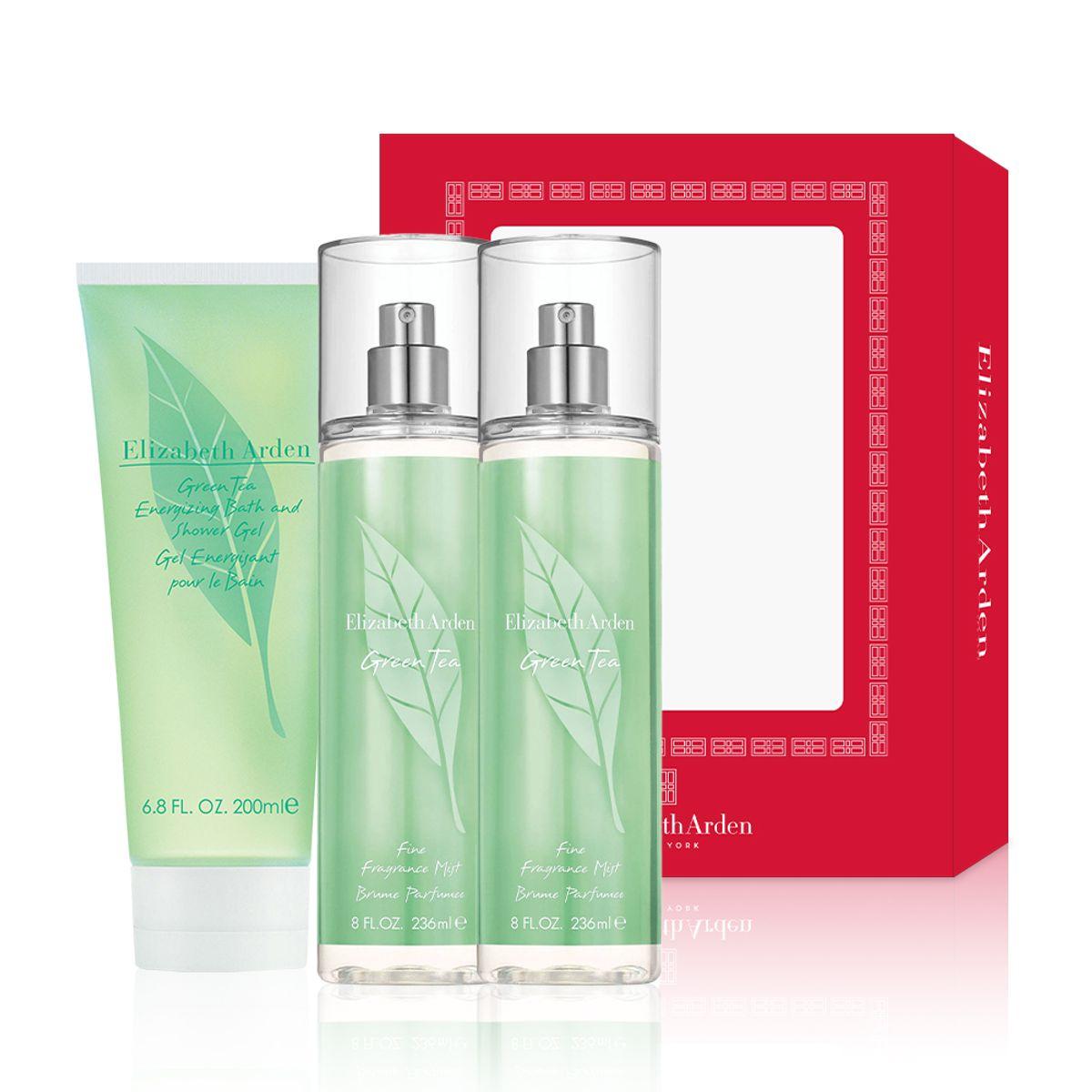 [3-Pack] Green Tea Shower Gel 200ml + Body Mist 236ml (2 bottles)