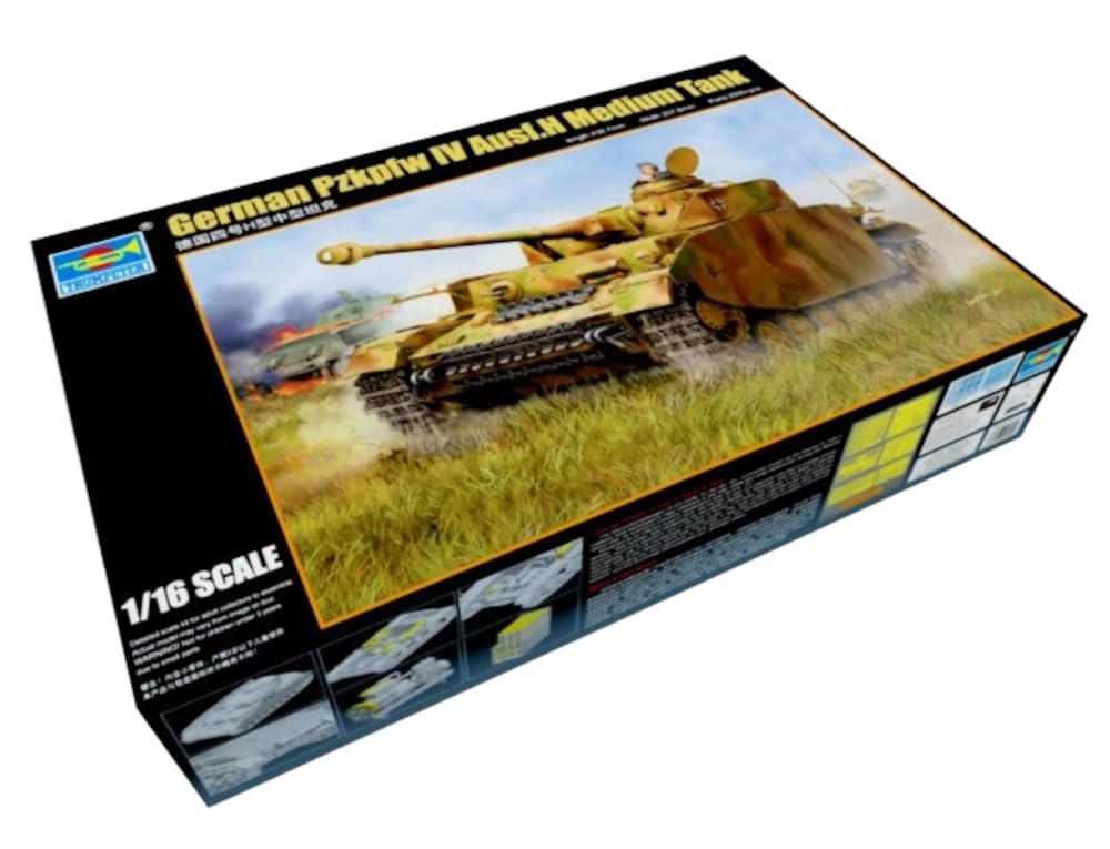 

Trumpeter German Army Panzer IV H Type Plastic Model 1/16