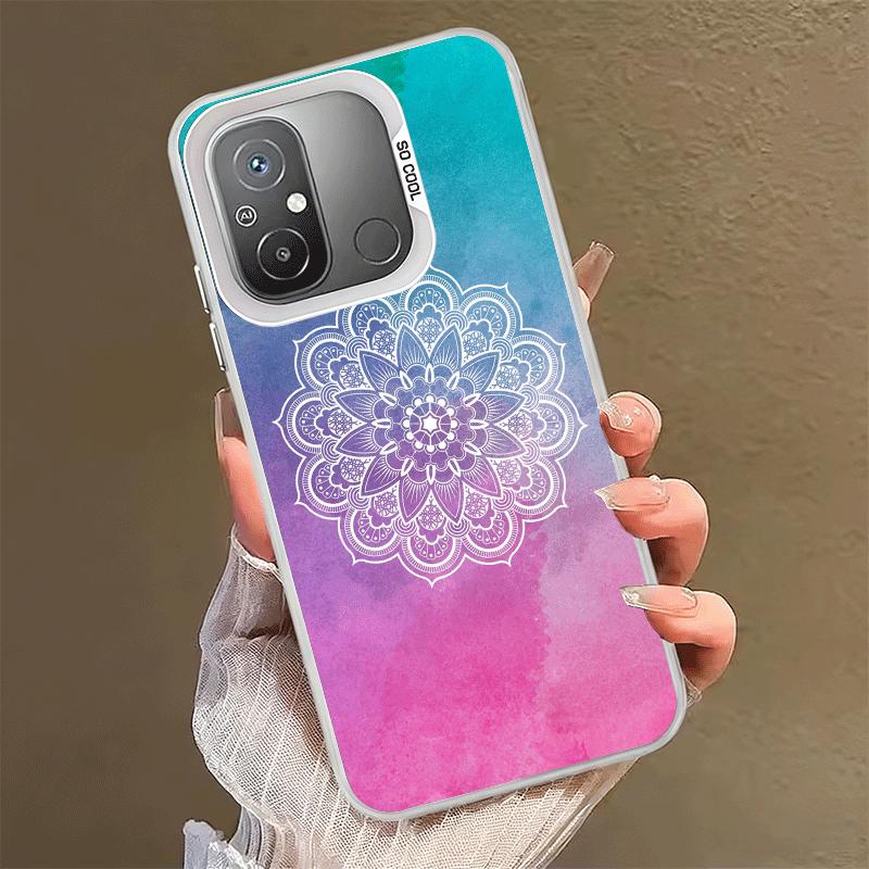 Mandala Style Pattern Shockproof Phone Case for Xiaomi Poco X7 X6 X5 X3 Pro F7 Ultra M8 Redmi 15C 15 14C 13C 12C 10C 13 12 10