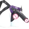Dámský nositelný silikonový pásek FAAK na měkký penis 24 cm