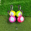 Single Balls Protective Case Golf Balls Protector with Aluminum Hook Golf Balls Sleeve Silicone Golf Balls Clip Holder