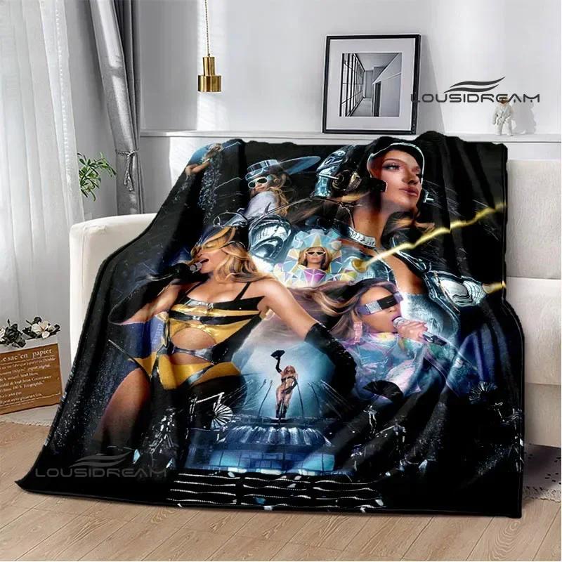 Beyonce Giselle Knowles Bedruckte Decken Flanell Warme Decke Weiche Gemütliche Decke Sofa Bettdecke Reisedecken Geburtstagsgeschenk