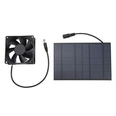 Solarpanel-Ventilator Reduziert Temperatur Luftfeuchtigkeit IPX7 Wasserdicht Solarbetriebener Ventilator für Hühnerstall