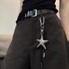 Punk-Stil Kurze Kette Schlüsselanhänger Taillen-Hängedekoration Einfacher Schlüsselanhänger Hängendes Ornament Handtaschen-Anhänger