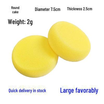 Round Sponge Stamp Brush for Absorbent Art & DIY, Cake Decorating, Watercolor & Graffiti Painting