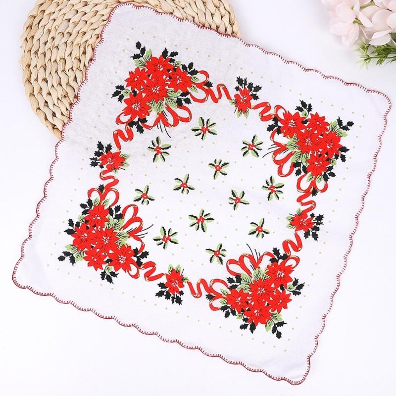 Soft Printed Cotton Handkerchief For Women and Girls Quick Drying Multipurpose Accessory Floral Handkerchiefs