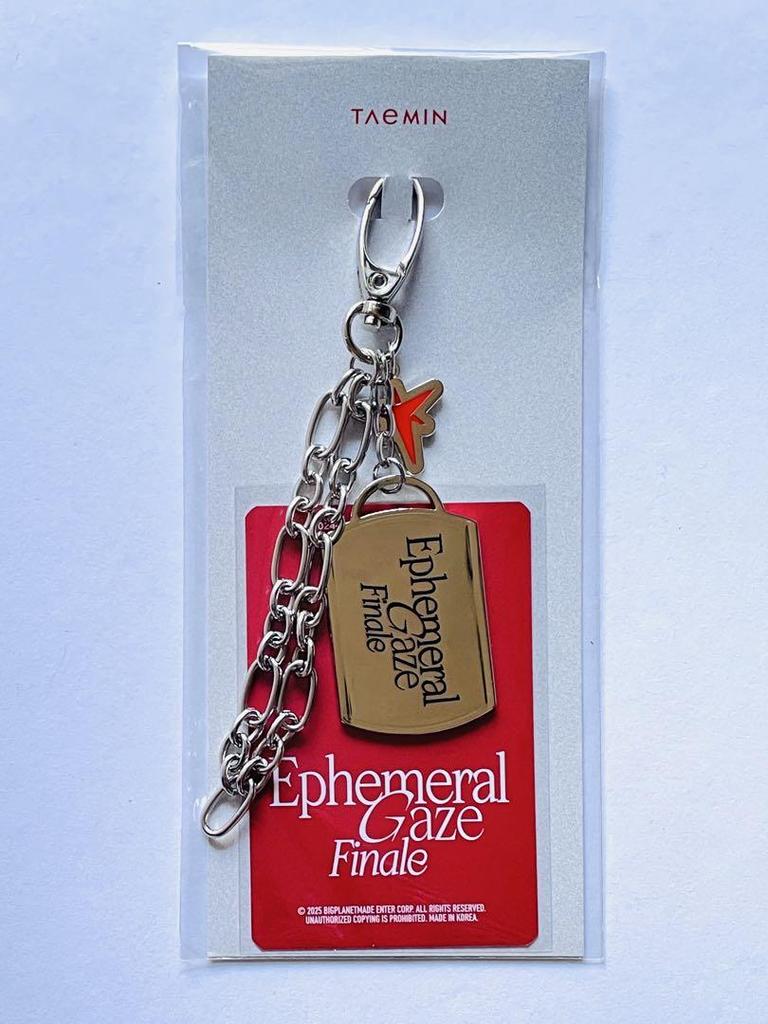 [USED] Taemin Keyring with Trading Card Ephemeral Gaze SHINee