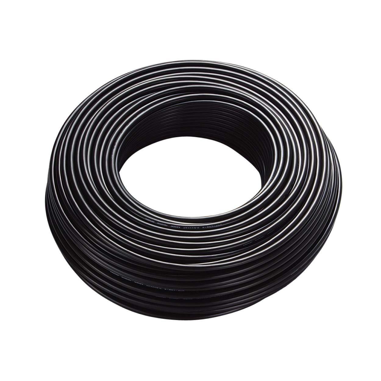 

ELECOM LAN Cable 100m Homemade Outdoor Compatible CAT5e Black LD-VAPFR/BK100 чорний