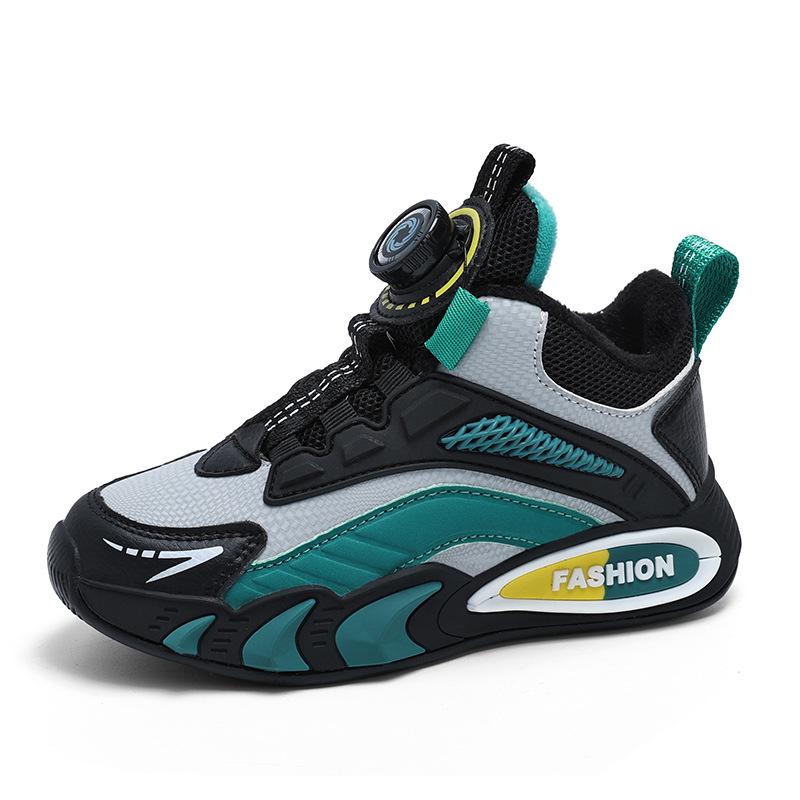 2819 Classmates Children's Rotating Buckle Running Shoes Spring Low-top Boys' Sports Shoes Middle School Children and Primary School Students Mesh