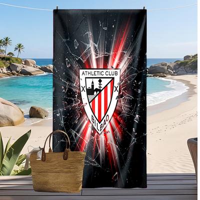 Fotbalový potisk Athletic Bilbao Plážová osuška, Velká měkká rychleschnoucí osuška na pláž, kempování, plavání